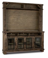 Sawyer Medium Brown Farmhouse 78 Inch Entertainment Center