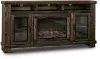Sawyer Maple Brown 78 Inch Fireplace TV Stand