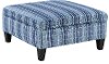 A003262XXX Ocean Blue Storage Cocktail Ottoman - Orion