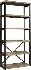 Grayson Cinder Gray Open Bookcase