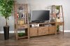 Light Brown Rustic Entertainment Wall Center - Doe Valley