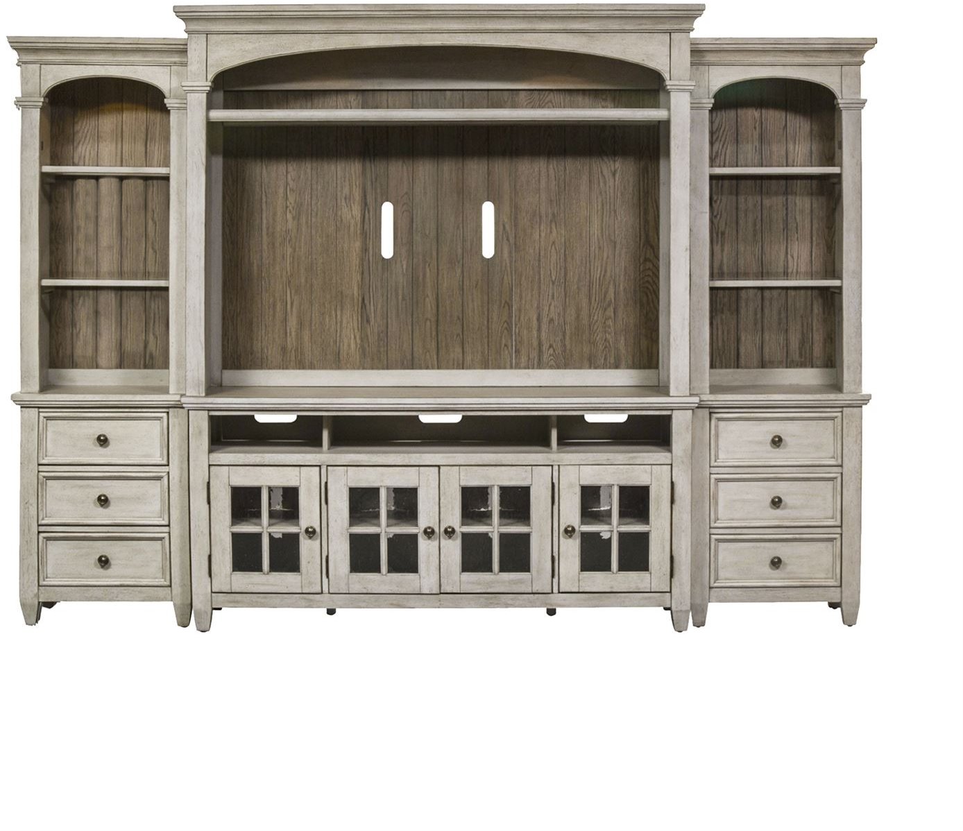 Heartland Country Chic Entertainment Wall Center-3