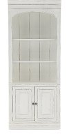 Country Chic White Bookcase - Magnolia Manor