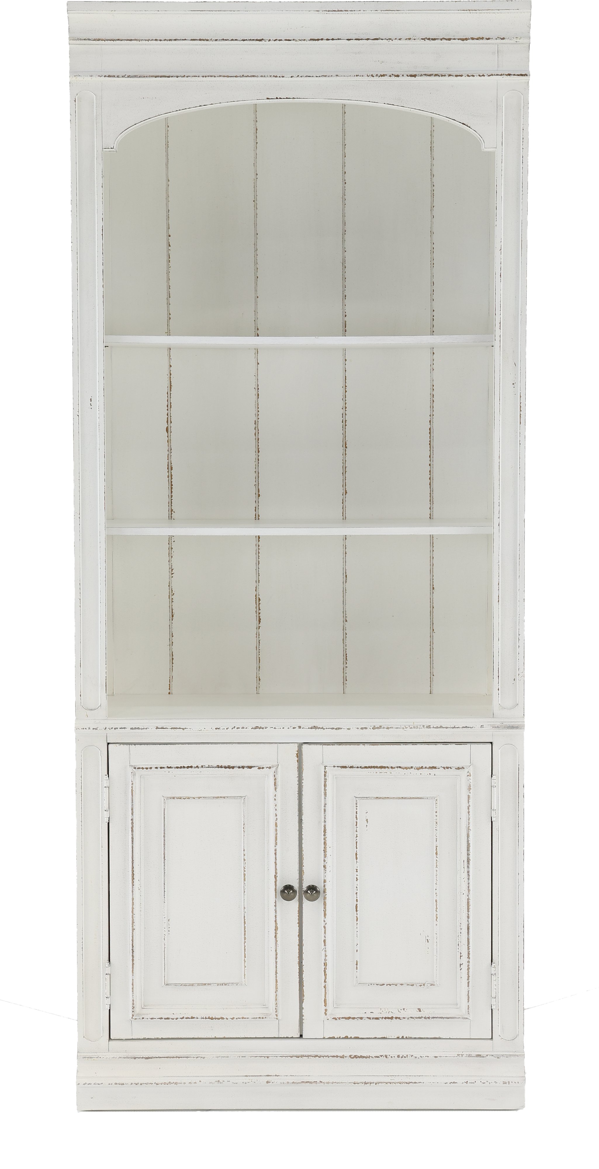Magnolia Manor Country Chic White Bookcase-1