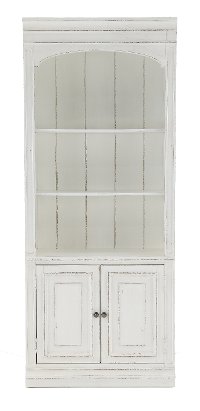 Magnolia Manor Country Chic White Bookcase