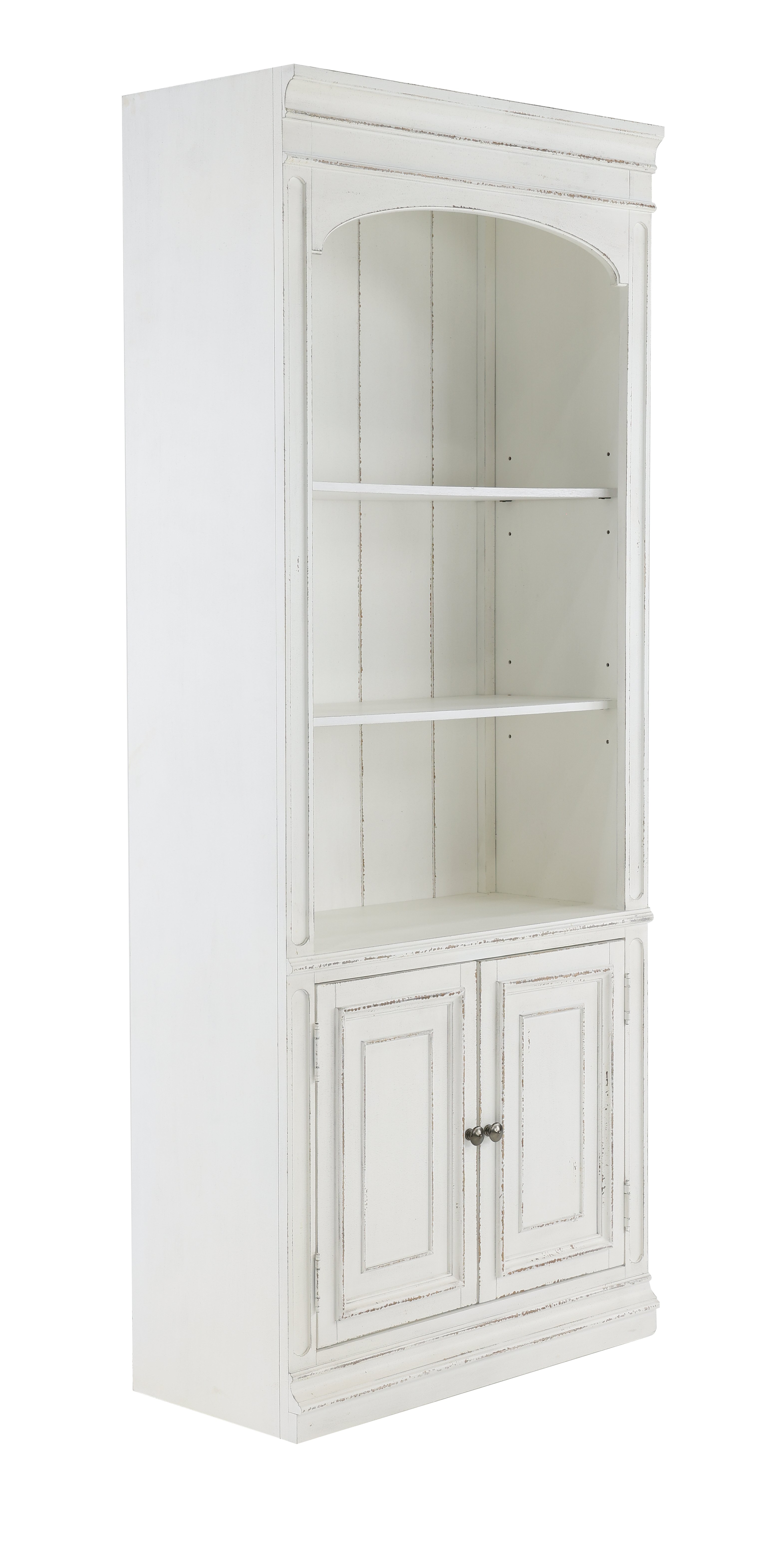 Magnolia Manor Country Chic White Bookcase-2