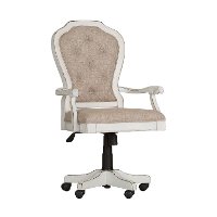 Magnolia Manor Distressed White Desk Chair