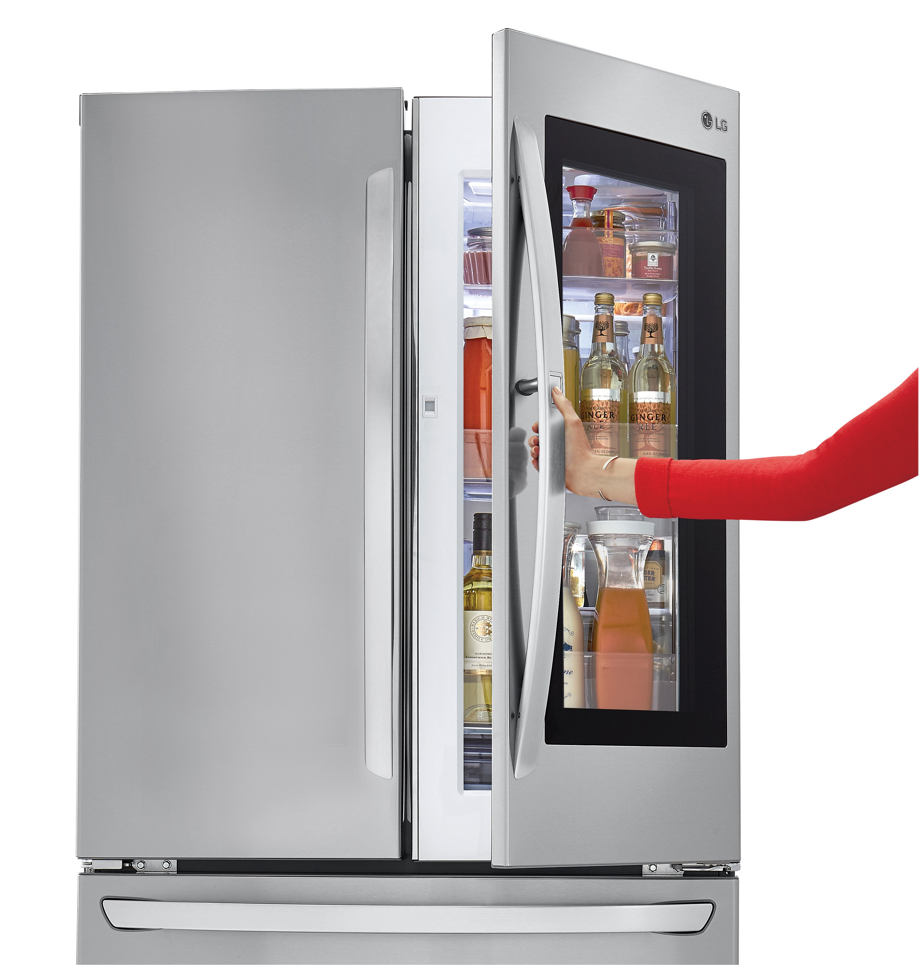 LFCC23596S LG 22.6 cu ft French Door Refrigerator with Door-in-Door Access - 36 W Stainless Steel-11
