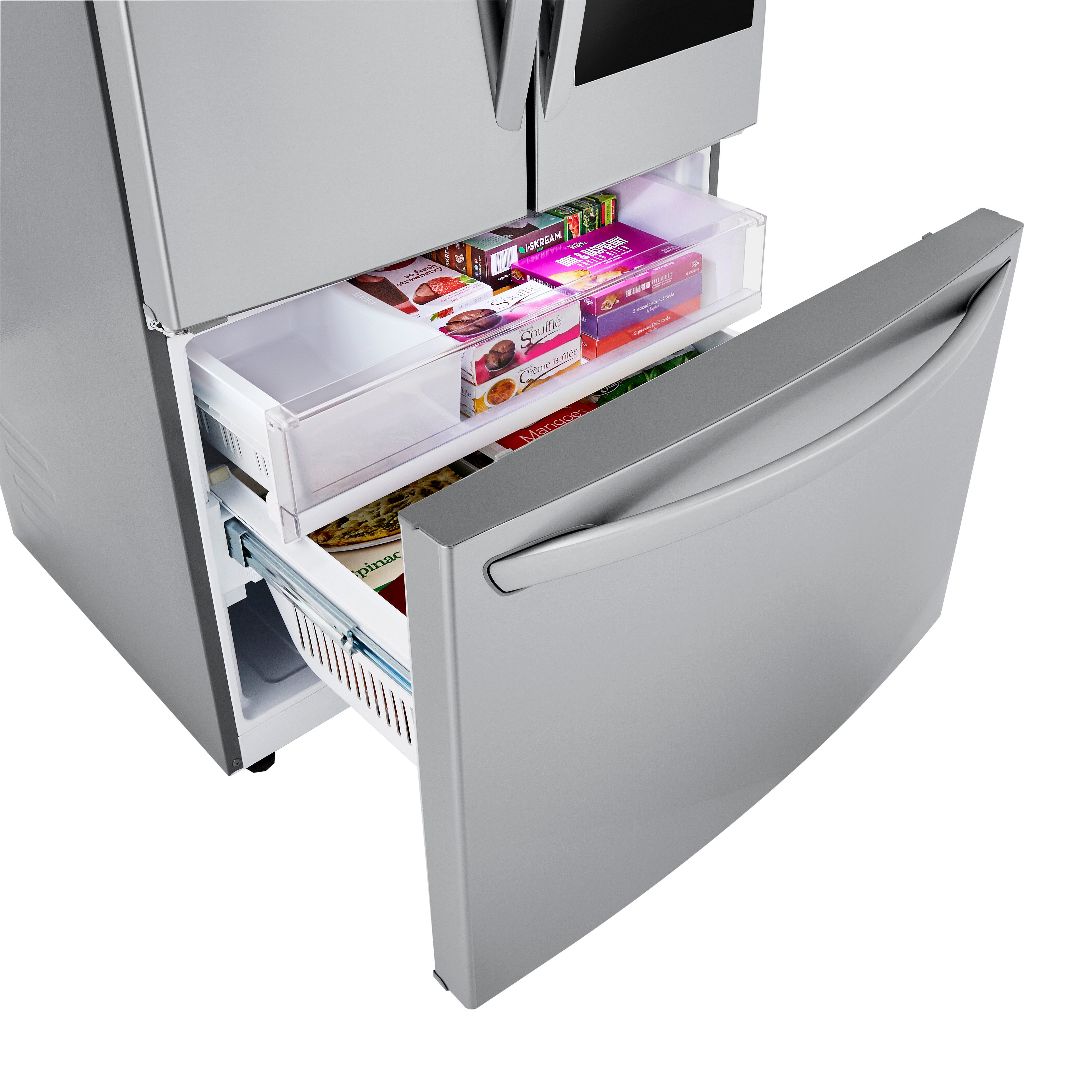 LFCC23596S LG 22.6 cu ft French Door Refrigerator with Door-in-Door Access - 36 W Stainless Steel-6