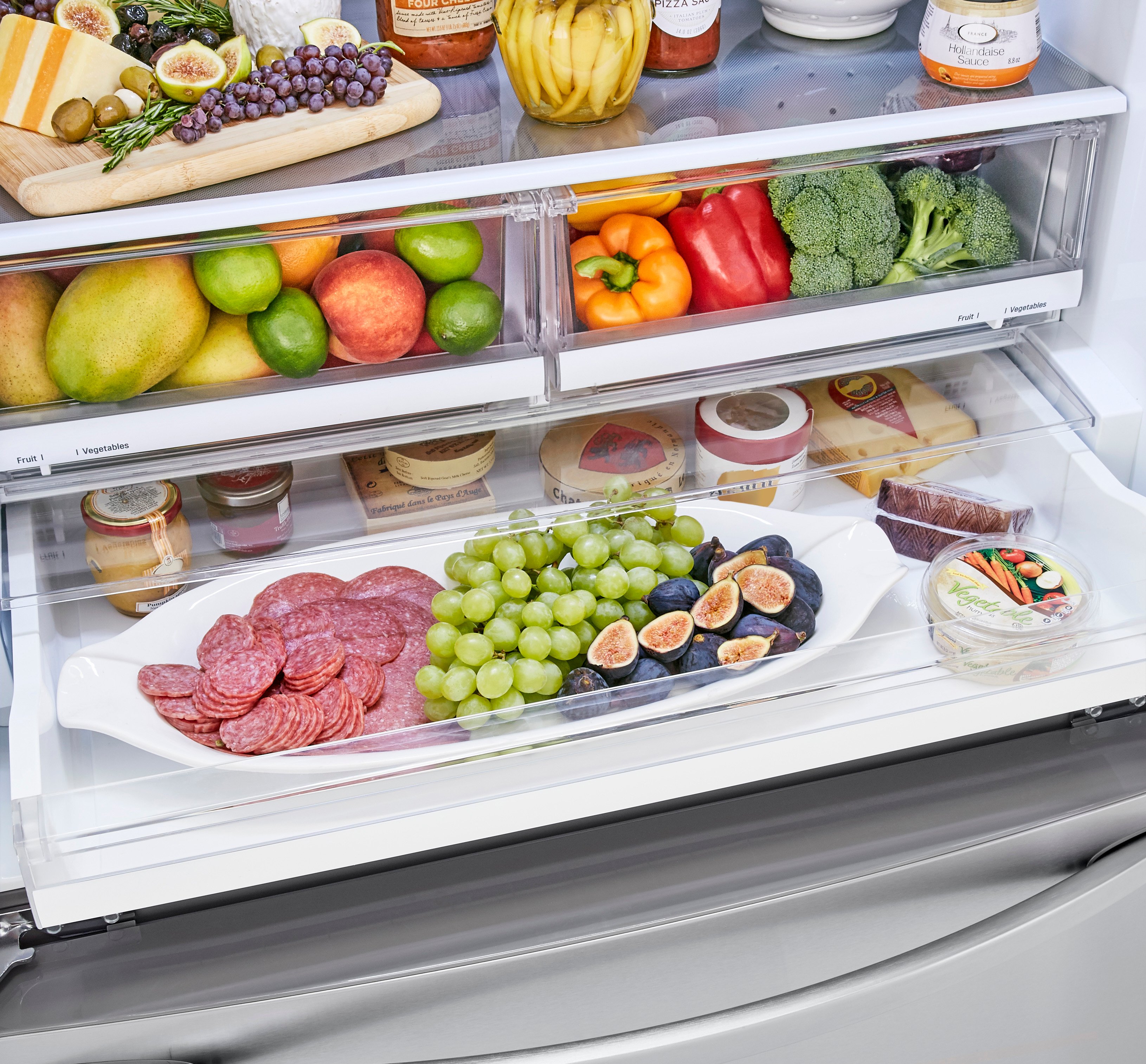 LFCC23596S LG 22.6 cu ft French Door Refrigerator with Door-in-Door Access - 36 W Stainless Steel-8