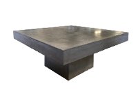 Clemente Modern Polished Concrete Coffee Table