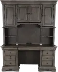 Sinclair Ash Gray Credenza and Hutch