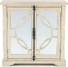 Emma Antique and Distressed Cream Accent Cabinet