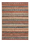 3460RS05030704960 5 x 8 Medium Red and Blue Striped Area Rug - Jules-Gabbeh