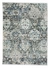 5 x 8 Medium Charcoal Black and Ivory Area Rug - Landis-Isfahan