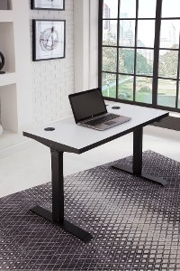 White Sit and Stand Desk - Streamline-1