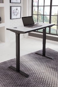White Sit and Stand Desk - Streamline-2