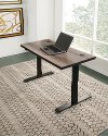Brown Sit and Stand Desk - Streamline