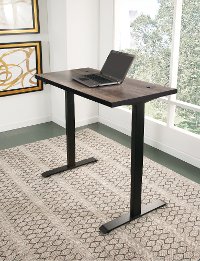 Brown Sit and Stand Desk - Streamline-2