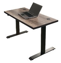 Brown Sit and Stand Desk - Streamline-3
