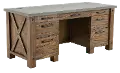 Jasper Brown and Gray Executive Desk