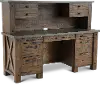 Jasper Rustic Pine Credenza and Hutch
