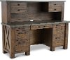 Rustic Pine Credenza and Hutch - Jasper