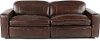 Chocolate Brown Leather Power Reclining Sofa - Spaces