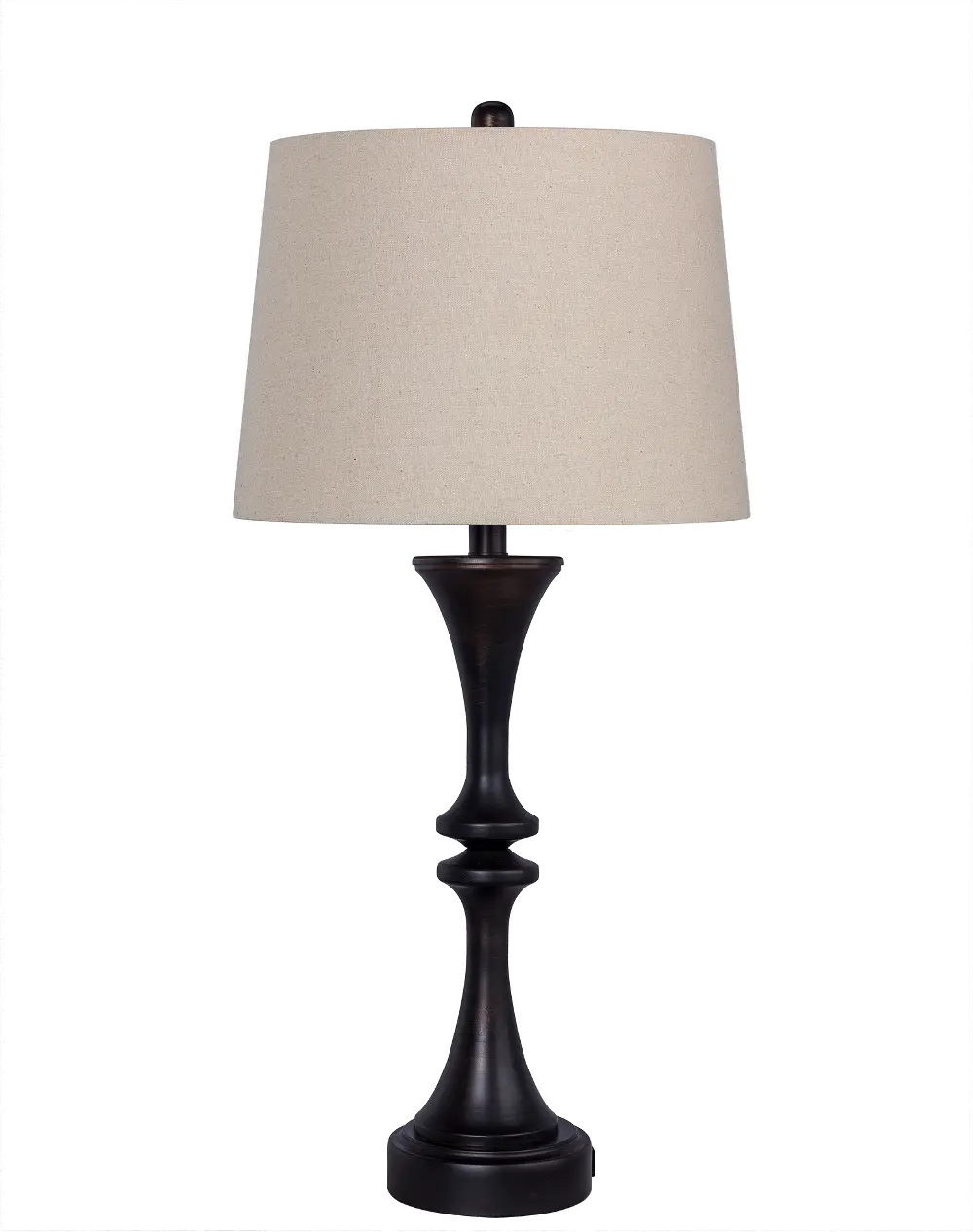 Oil Rubbed Bronze Table Lamp with USB Port-1