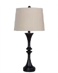 Oil Rubbed Bronze Table Lamp with USB Port
