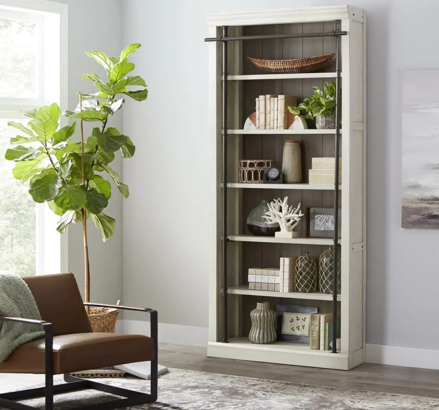 Toulouse Country Chic 94 White Bookcase-2