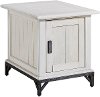White Accent Table with 1 Door - Brandon Creek