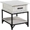 Brandon Creek White End Table with Drawer