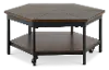 Mocha Brown Hexagonal Coffee Table - Ultimo