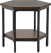 Contemporary Mocha Brown End Table - Ultimo