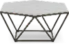 Corvus Modern Coffee Table with White Marble Top