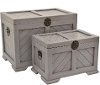 20 Inch Gray Wood Trunk
