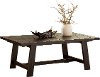 Villa Solid Wood Black Coffee Table