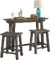 6414-836 Solid Pine Gray Sofa Table - Villa