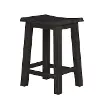 Villa Solid Pine Black Stool