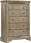 Traditional Champagne Chest of Drawers - Vonda