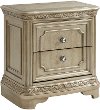 Clearance Traditional Champagne Nightstand - Vonda