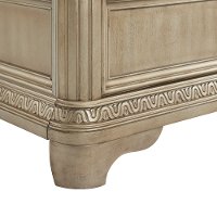 Traditional Champagne Queen Bed - Vonda-2
