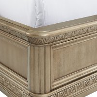 Traditional Champagne King Size Bed - Vonda-5