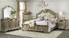 Clearance Traditional Champagne 4 Piece Queen Bedroom Set - Vonda