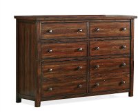 Rustic Chestnut Brown Dresser - Dawson