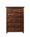 Rustic Chestnut Brown Chest of Drawers - Dawson