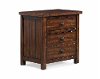 Rustic Chestnut Brown Nightstand - Dawson