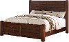 Rustic Chestnut Brown Queen Bed - Dawson
