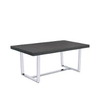 Black and Chrome Dining Room Table - Nadia-2